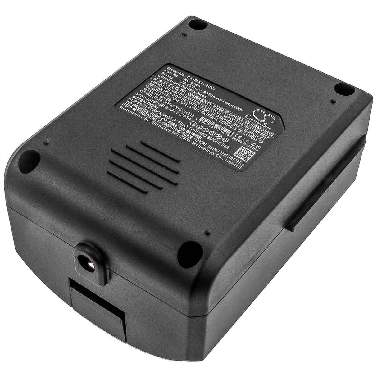 22.2V, Li-ion, 2000mAh, Vacuum battery fits Moosoo, X6, 44.40Wh Vacuum Cameron Sino Technology Limited