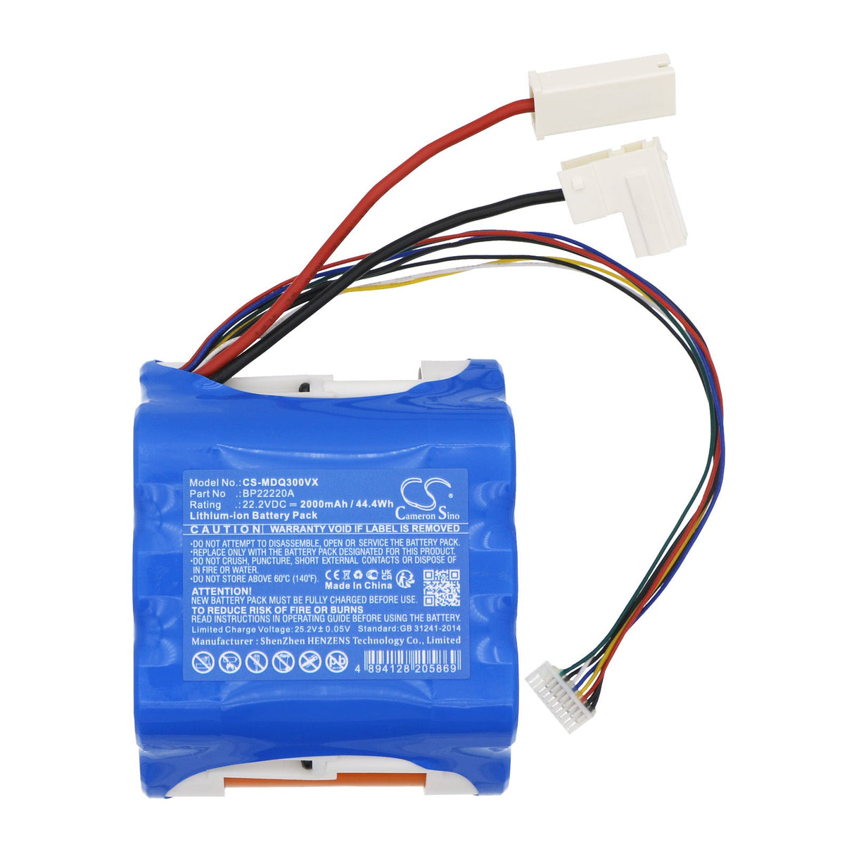 22.2V, Li-ion, 2000mAh Vacuum Battery fits Media, Q3, Q3 Lady, 44.4Wh Vacuum Cameron Sino Technology Limited