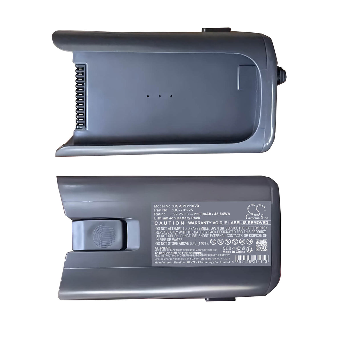 22.2V, Li-ion, 2200mAh, Vacuum battery fits Supro, A11, Evs-c11 Max, Evs-c11 Max-dc, 48.84Wh Vacuum Cameron Sino Technology Limited
