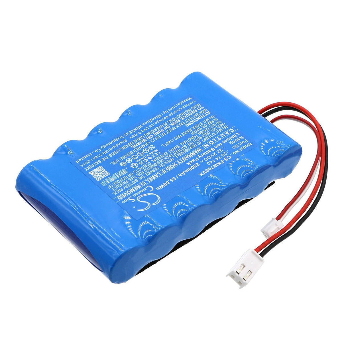 22.2V, Li-ion, 2500mAh, Vacuum Battery fits Fakir, Starky Premium, Wda 700 Wet & Dry, 55.50Wh Vacuum Cameron Sino Technology Limited