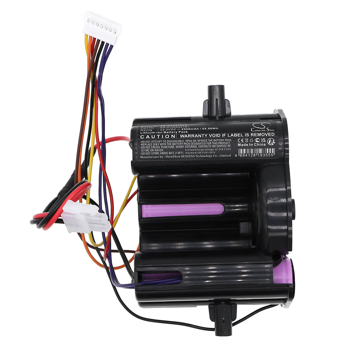 22.2V, Li-ion, 2500mAh, Vacuum battery fits Rowenta, Rh6751wo, Rh6751wo/am0, Rh6751wo/am1, 55.50Wh Vacuum Cameron Sino Technology Limited