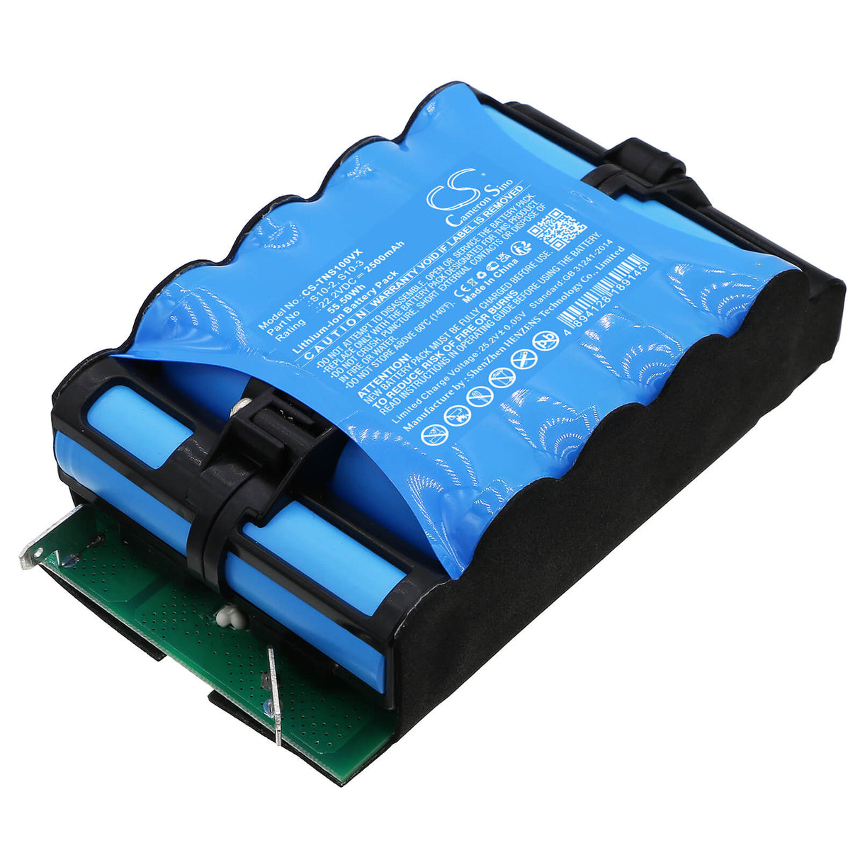 22.2V, Li-ion, 2500mAh, Vacuum battery fits Tineco, Floor One S10, Floor One S10-01, Floor One S10-03, 55.50Wh Vacuum Cameron Sino Technology Limited