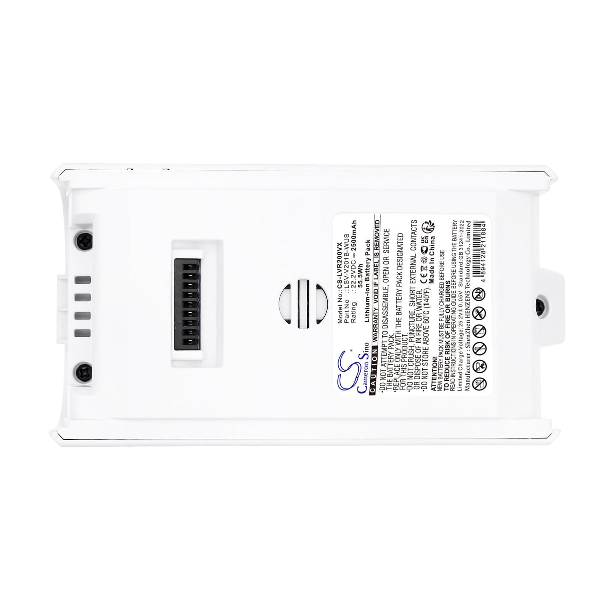 22.2V, Li-ion, 2500mAh, Vacuum battery fits Levoit, Lvac-200, Lvac-200 Cordless Stick Vacuum, 55.5Wh Vacuum Cameron Sino Technology Limited