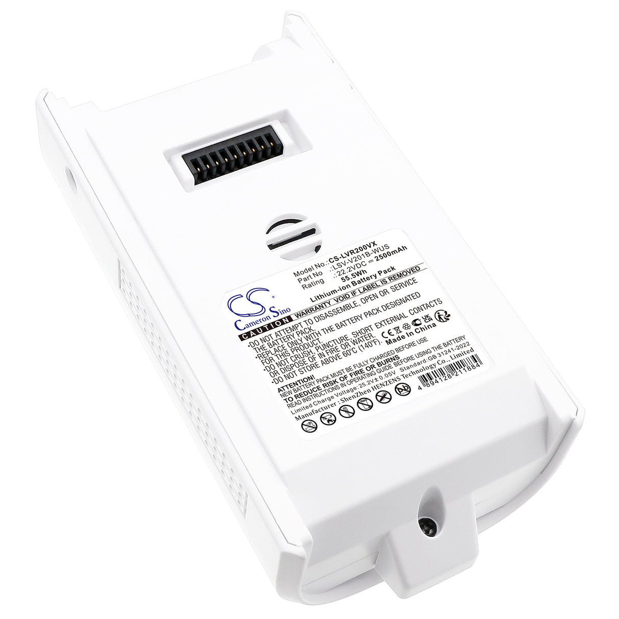 22.2V, Li-ion, 2500mAh, Vacuum battery fits Levoit, Lvac-200, Lvac-200 Cordless Stick Vacuum, 55.5Wh Vacuum Cameron Sino Technology Limited