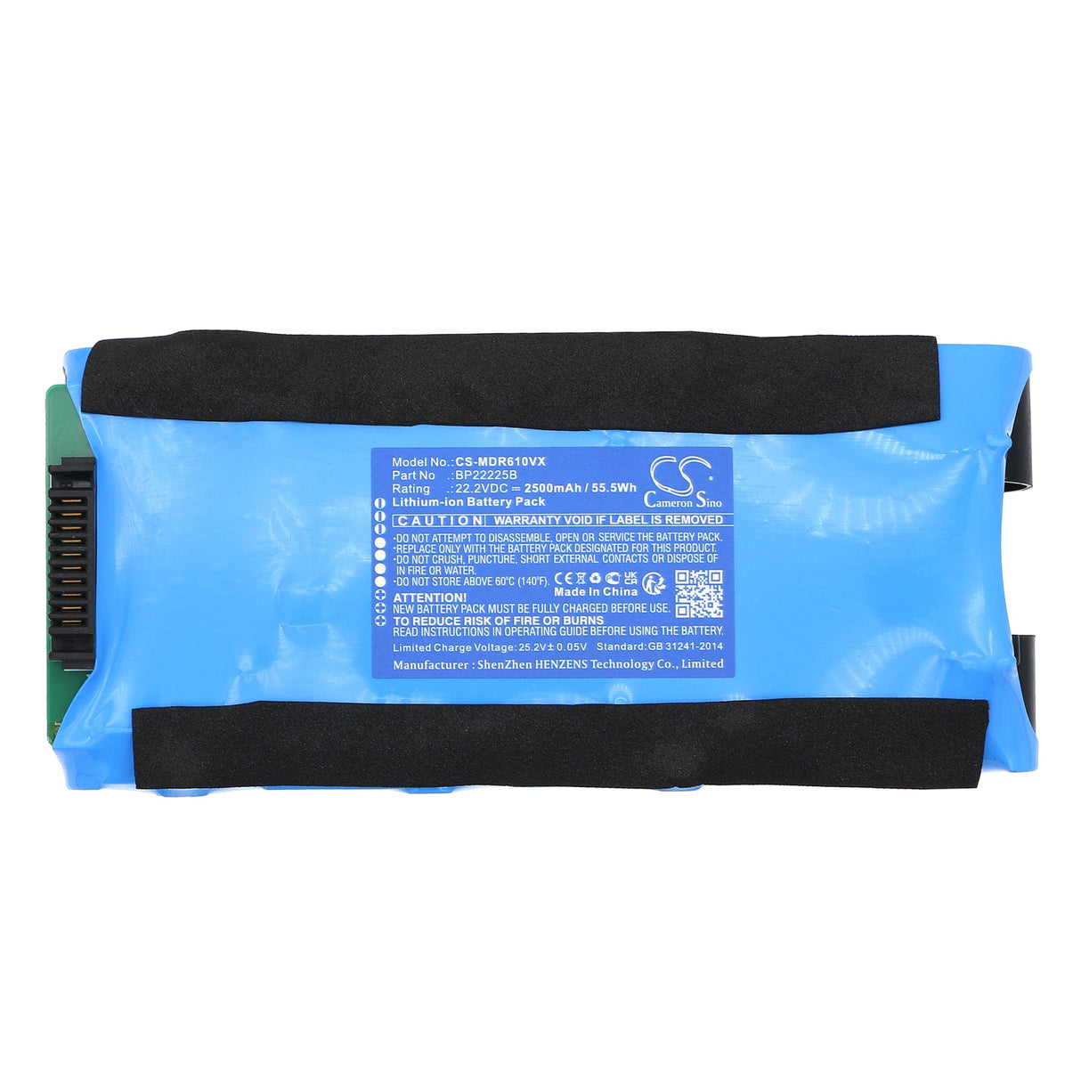 22.2V, Li-ion, 2500mAh Vacuum Battery fits Media, Fc6, G3x6, 55.5Wh Vacuum Cameron Sino Technology Limited