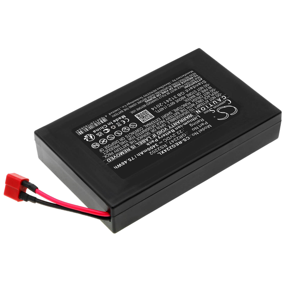 22.2V, Li-ion, 3400mAh, Electric Scooter battery fits Razor, Gr2247, Ripstik Electric Caster Board, 75.48Wh Electric Scooter Cameron Sino Technology Limited