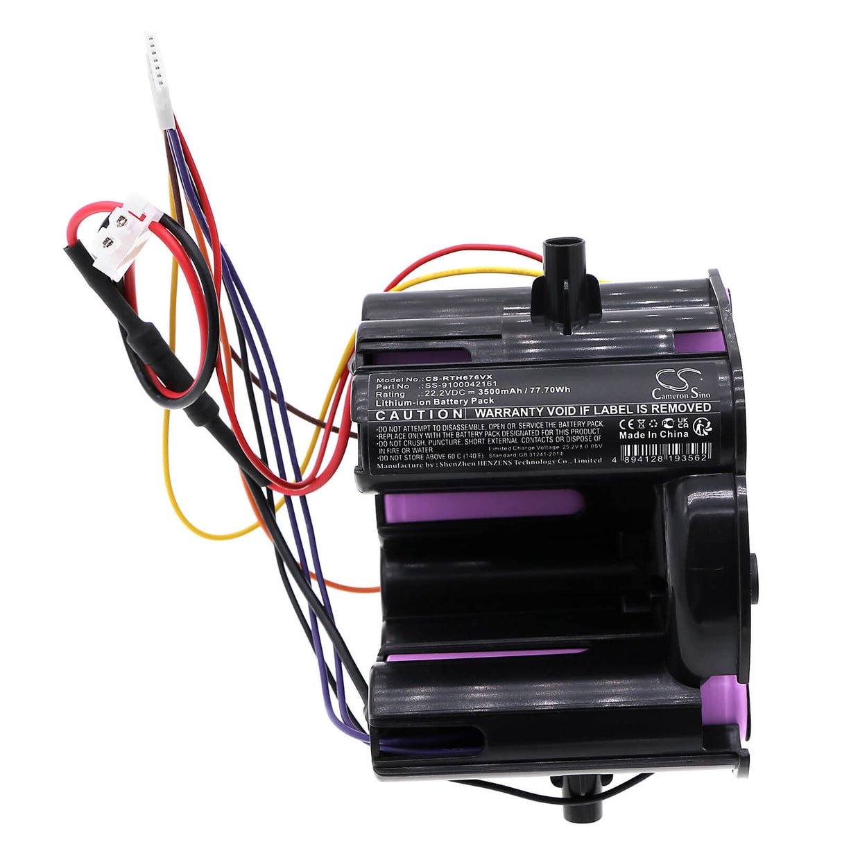 22.2V, Li-ion, 3500mAh, Vacuum battery fits Rowenta, Rh6751wo, Rh6751wo/am0, Rh6751wo/am1, 77.70Wh Vacuum Cameron Sino Technology Limited