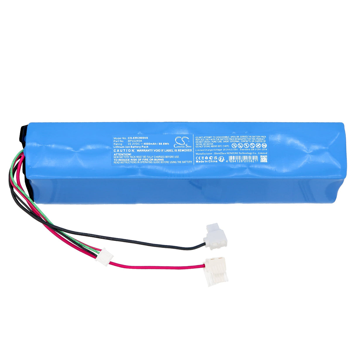 22.2V, Li-ion, 4000mAh Vacuum Battery fits Eureka, Fc9, 88.8Wh Vacuum Cameron Sino Technology Limited