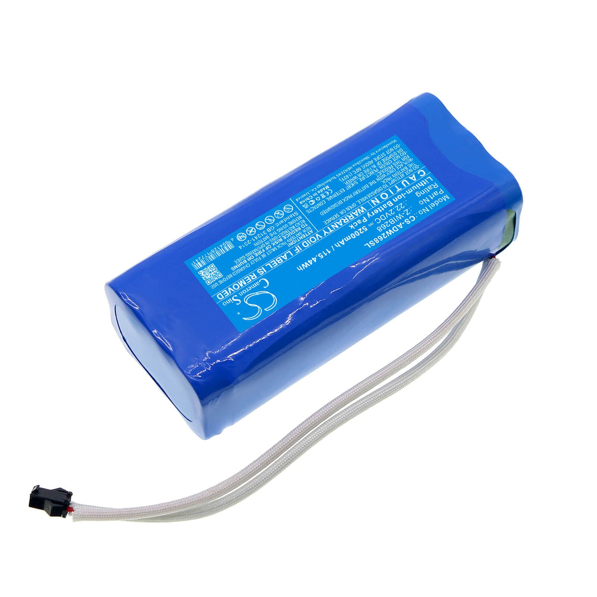 22.2V, Li-ion, 5200mAh, Batterie d'éclairage compatible avec American Dj, Z-wib268, Wifly Chameleon, 115.44Wh Éclairage & Studio Cameron Sino Technology Limited (Marchandises dangereuses)