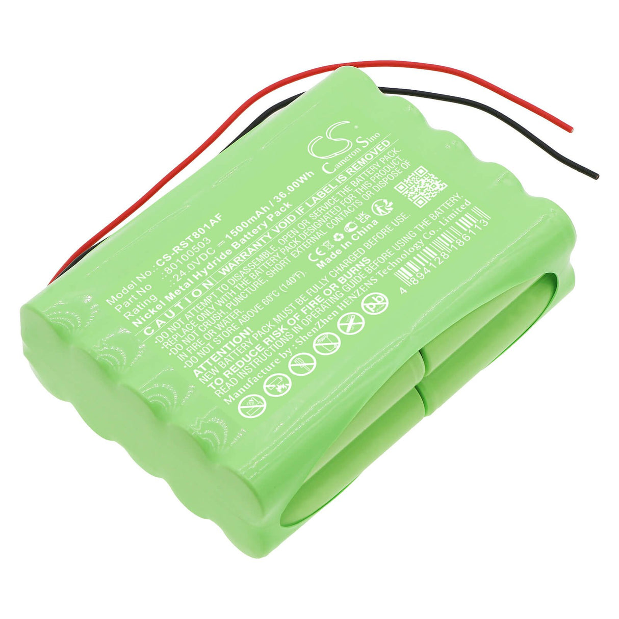 24.0v, Ni-mh, 1500mah, Automatic door battery fits Record, 80100503, 36.00wh Automatic Doors Cameron Sino Technology Limited