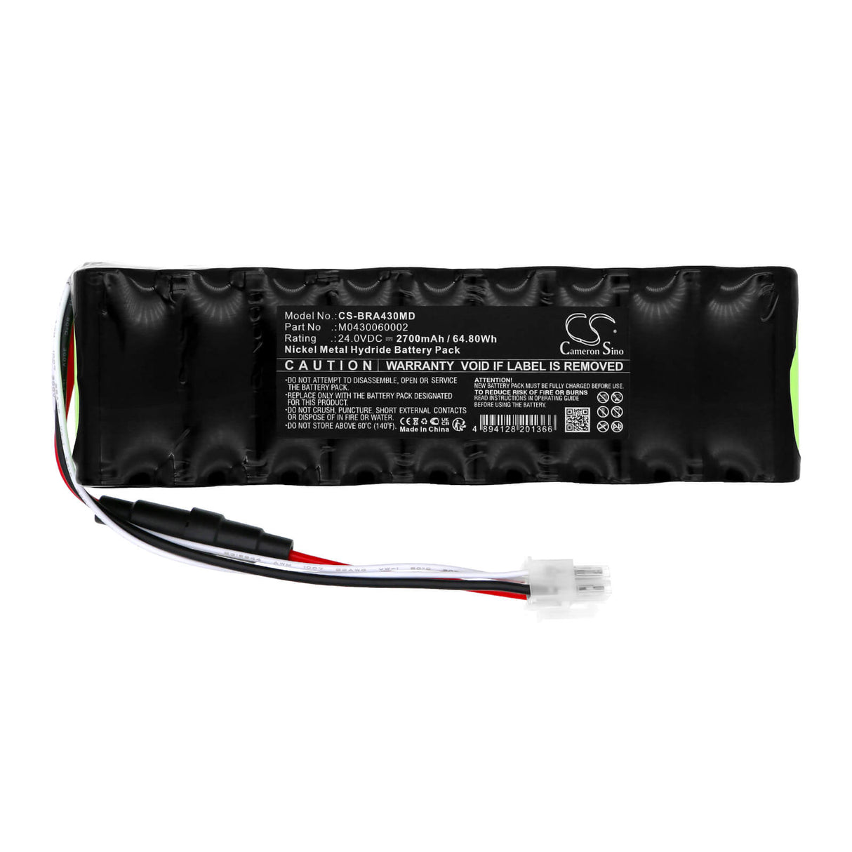 24.0V, Ni-MH, 2700mAh, Medical battery fits B.braun, 20hrlr17/50-1, Omni, 64.8Wh Medical Cameron Sino Technology Limited (Medical)