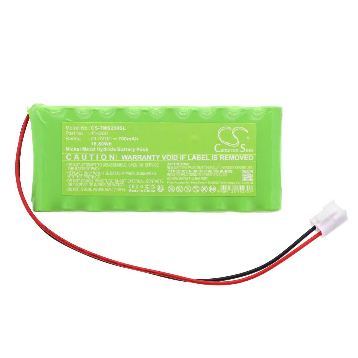 24,0v, Ni-mh, 700mah, batterie de porte automatique compatible avec Thomson, Sesame 250, 16,80wh Portes Automatiques Cameron Sino Technology Limited