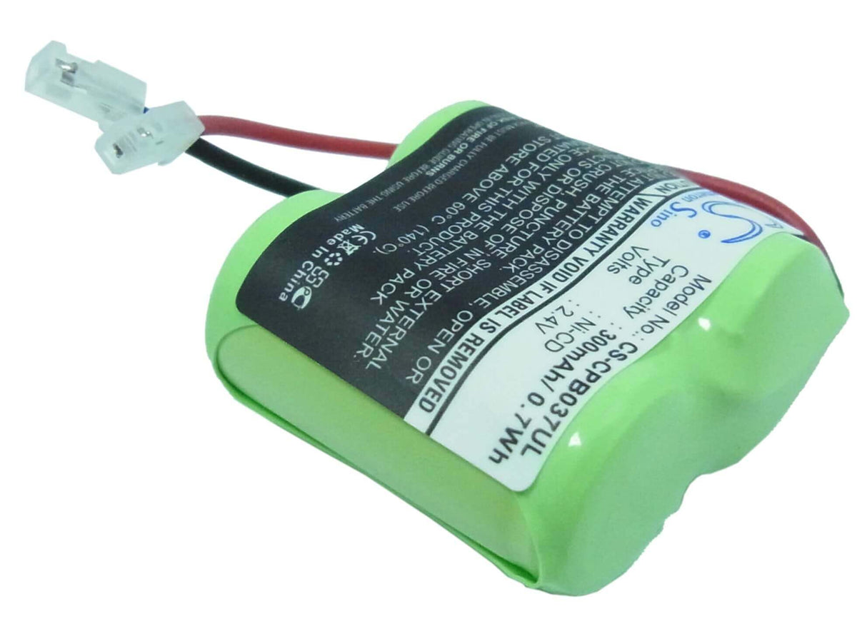 2.4V, Ni-CD, 300mAh, Cordless Phone battery fits Universal, 2/3aa X 2, 2/3aa X 2, 0.72Wh Cordless Phone Cameron Sino Technology Limited (Cordless Phone)