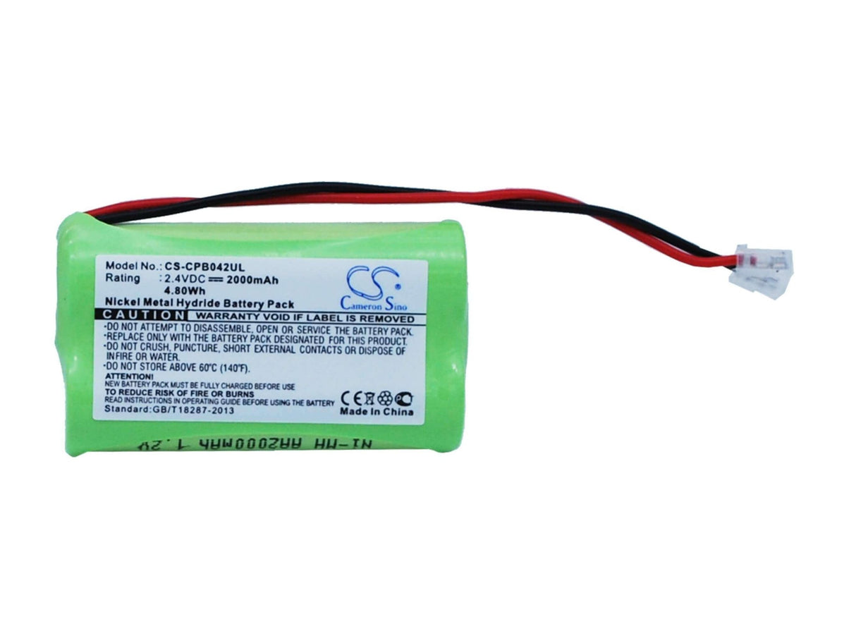 2.4V, Ni-MH, 2000mAh, Cordless Phone battery fits Universel, Aa X 2, 4.8Wh Cordless Phone Cameron Sino Technology Limited (Cordless Phone)