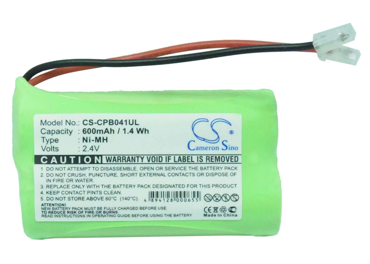 2.4V, Ni-MH, 600mAh, Cordless Phone battery fits Universal, Aa X 2, Aa X 2, 1.44Wh Cordless Phone Cameron Sino Technology Limited (Cordless Phone)