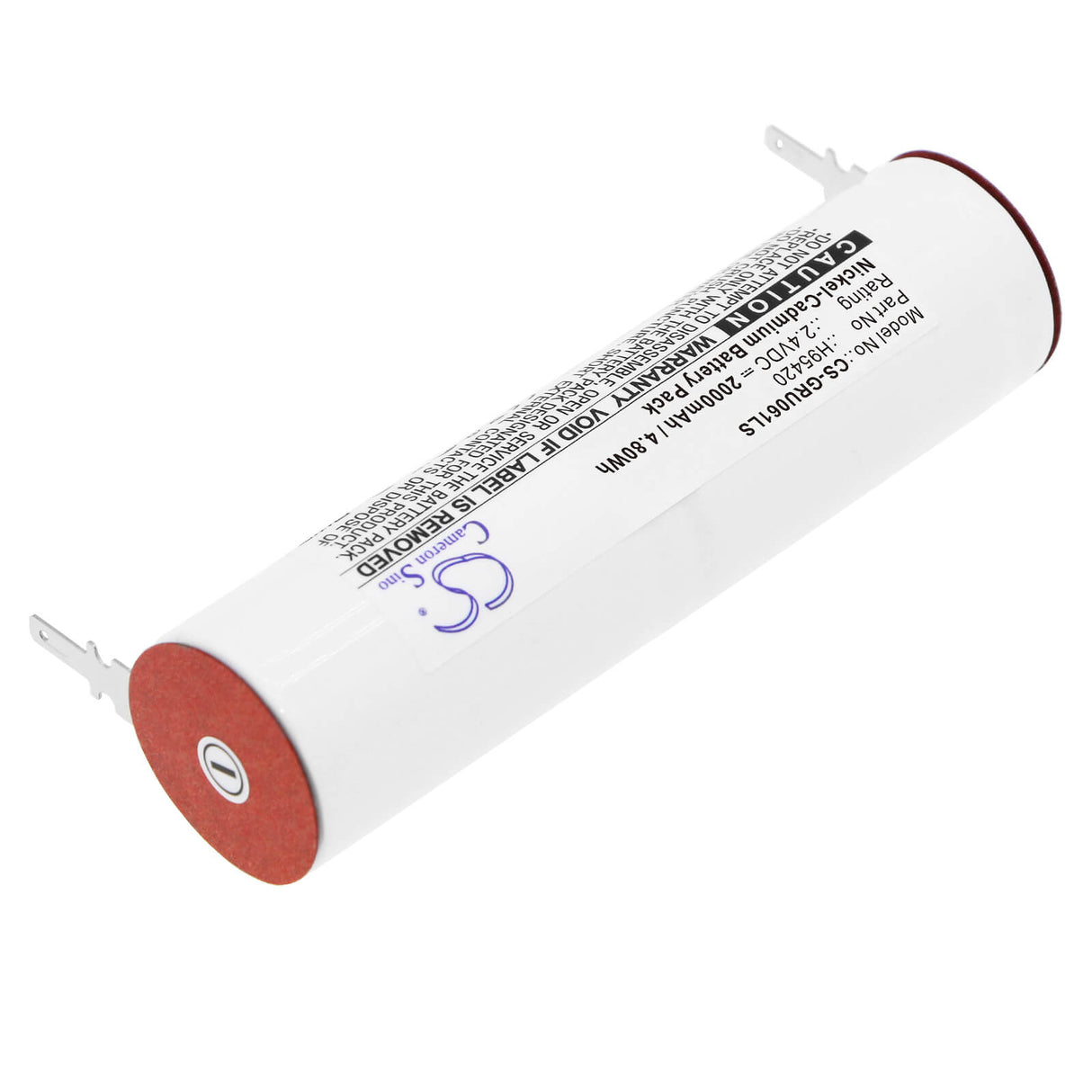 2,4V, Ni-CD, 2000mAh, batterie d'éclairage de secours compatible avec Legrand, H95420, 61892, 160sckt2ax, 4,80Wh Éclairage de secours Cameron Sino Technology Limited