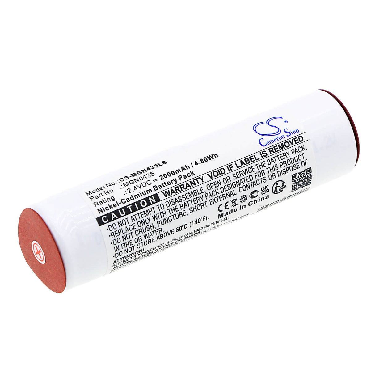 2,4V, Ni-CD, 2000mAh, batterie d'éclairage de secours compatible avec Saft, 2 Krmt 23/43, 134891, 135869, 4,80Wh Éclairage de secours Cameron Sino Technology Limited