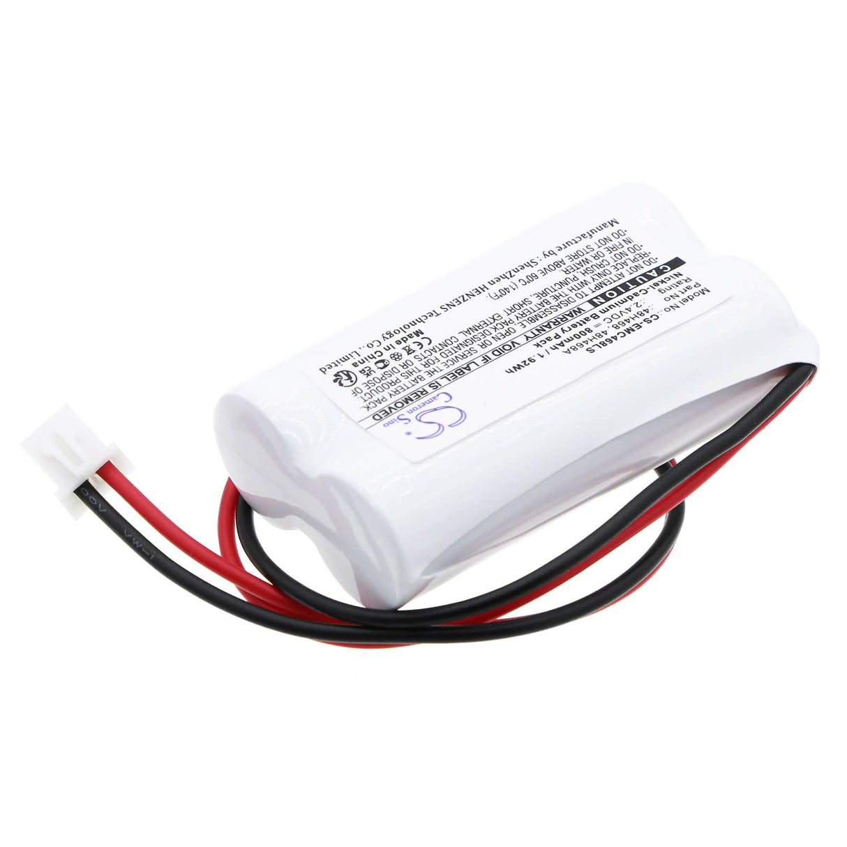 2,4V, Ni-CD, 800mAh, Batterie d'éclairage d'urgence compatible avec Lumapro, 48h468, 6cgl5, 1,92Wh Éclairage d'urgence Cameron Sino Technology Limited