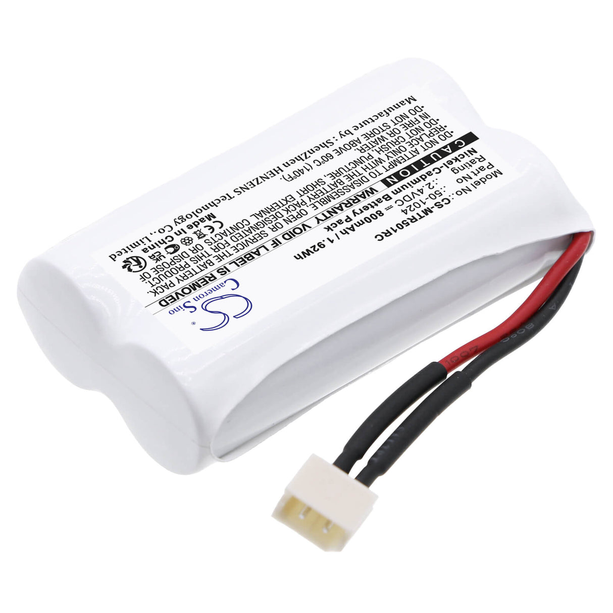 2.4V, Ni-CD, 800mAh, Batterie pour voitures compatible avec Mth Trains, 50-1024, Proto Sound, 1.92Wh Cars Cameron Sino Technology Limited
