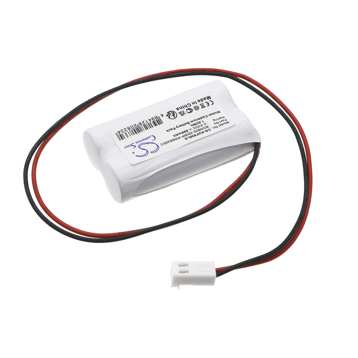 2.4V, Ni-CD, 800mAh, batterie d'éclairage de secours compatible avec Kaufel, 248bhxs1p, 850.0061, Lumière de sortie de secours, 1.92Wh Éclairage de secours Cameron Sino Technology Limited