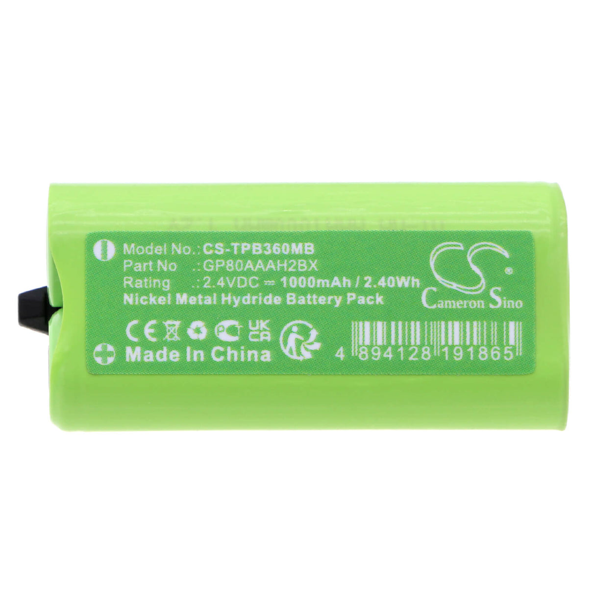 2,4v, Ni-mh, 1000mah, Batterie Babyphone Compatible avec Topcom, Babytalker 3500 Nanny, Babytalker 3600, 2,40wh BabyPhone Cameron Sino Technology Limited