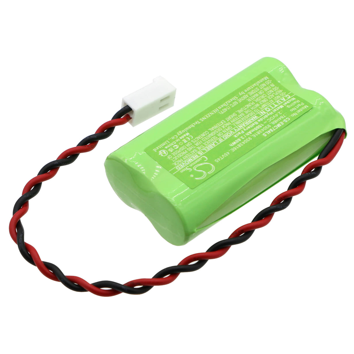 2.4V, Ni-MH, 1500mAh, Batterie d'éclairage de secours compatible avec Dual-lite, 45vt45, Cv3reb, Cv3rew, 3.60Wh Éclairage d'urgence Cameron Sino Technology Limited