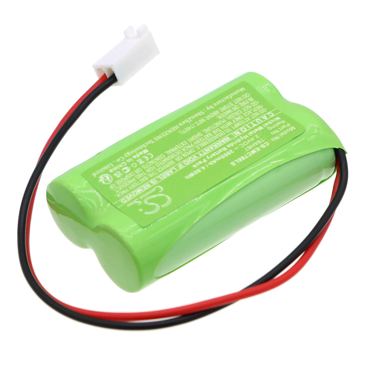2.4V, Ni-MH, 2000mAh, batterie d'éclairage d'urgence compatible avec Dual-lite, 784h67, Ev4d-02l, Ev4di-02l, 4.80Wh Éclairage d'urgence Cameron Sino Technology Limited