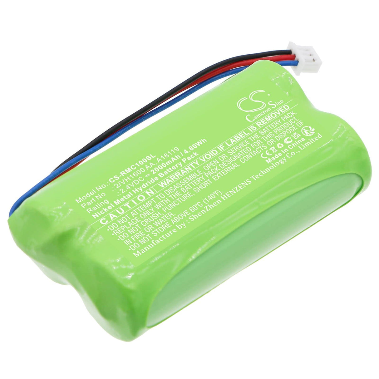 2.4v, Ni-mh, 2000mah, Batterie Compatible avec Raymarine, Smart Controller, Smart Controller Wireless Auto, 4.80wh Systèmes de Démarrage et d'Entrée à Distance Cameron Sino Technology Limited