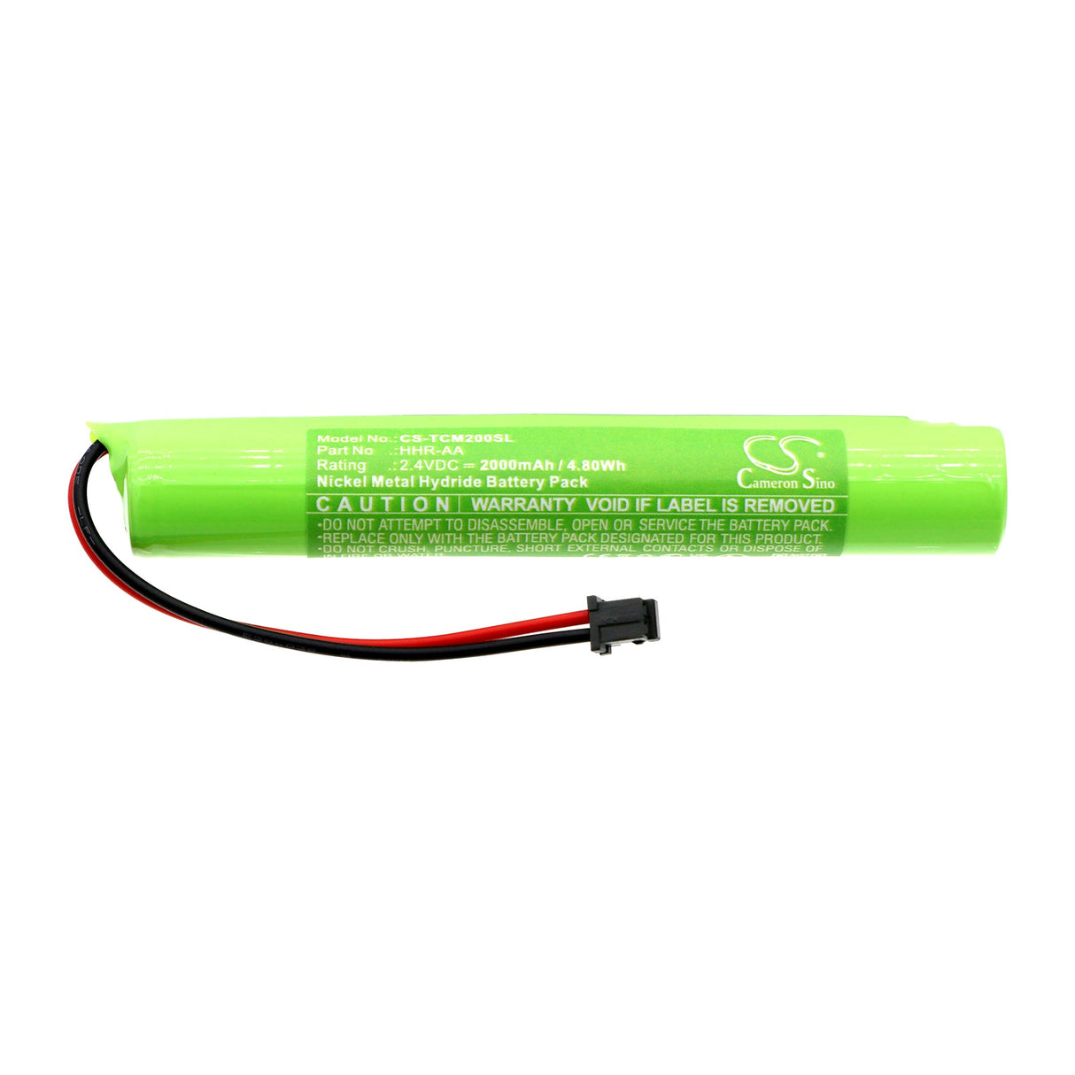 2,4V, Ni-MH, 2000mAh, Batterie d'équipement compatible avec Tohnichi, 100n3, 200, 4,80Wh Équipement, Enquête, Test Cameron Sino Technology Limited