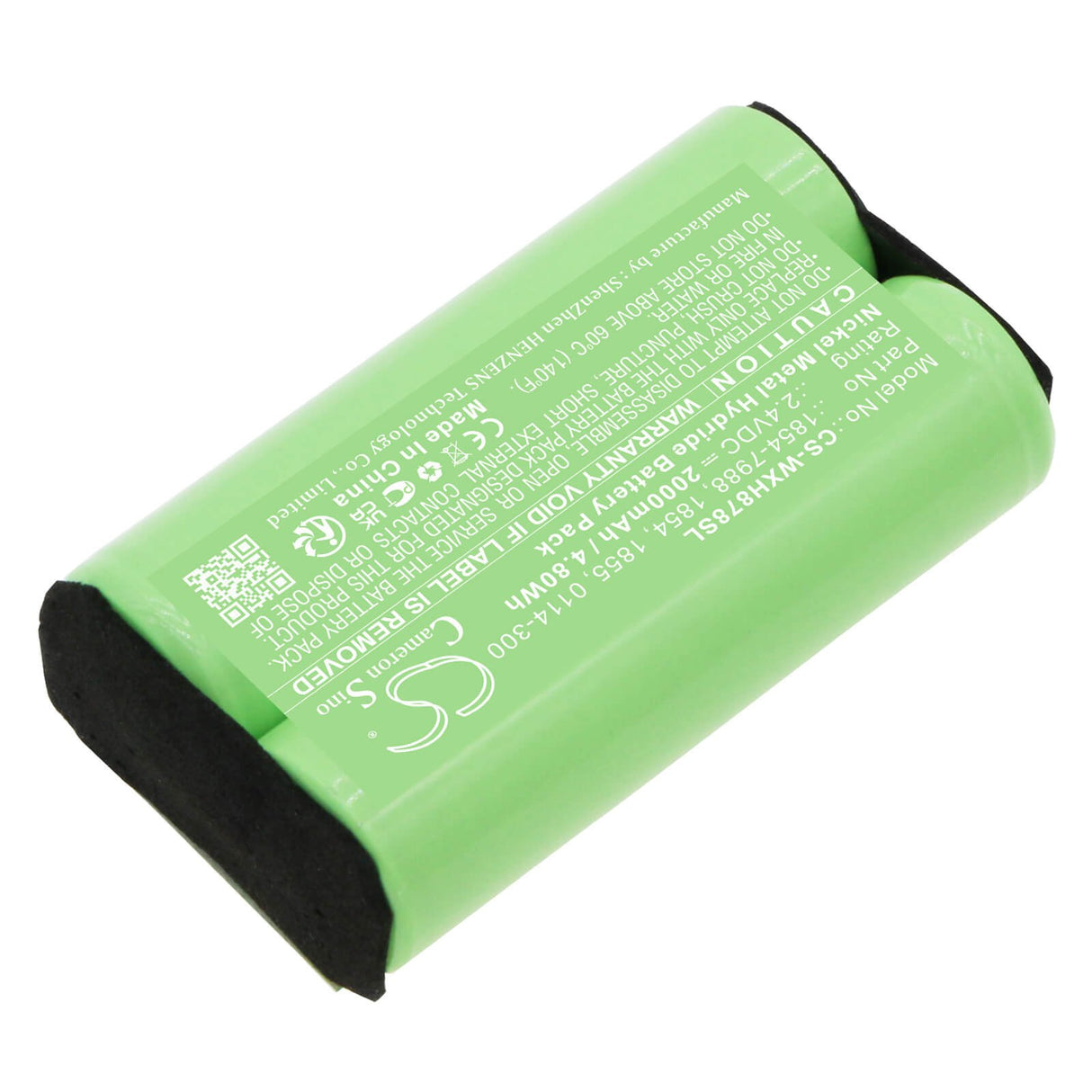 2.4V, Ni-MH, 2000mAh, Shaver battery fits Wahl, 0114-300, 8786, Arco Se, 4.8Wh Shaver Cameron Sino Technology Limited