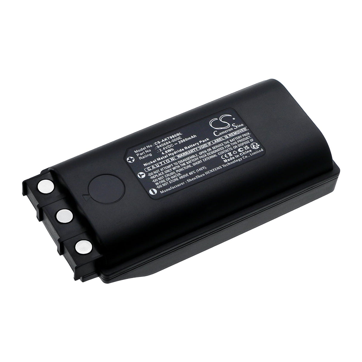 2.4v, Ni-mh, 2000mah, Batterie de télécommande de grue compatible avec les émetteurs 200j, les émetteurs Mc98, 4.8wh Télécommande de grue Cameron Sino Technology Limited