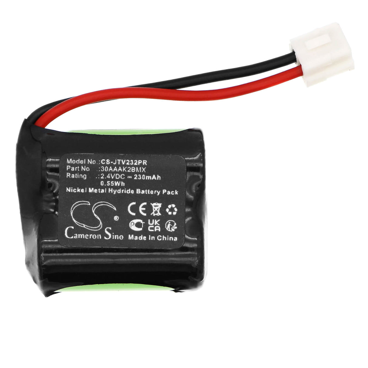 2.4v, Ni-mh, 230mah, Pager battery Fits Jtech Commpass Voice Pager, Commpass Vtf Pager, 0.55wh Pager Cameron Sino Technology Limited