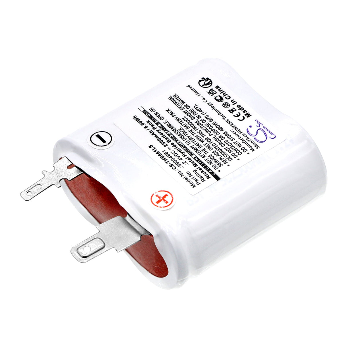 2.4V, Ni-MH, 2500mAh, Batterie d'éclairage de secours compatible avec Thorn Voyager, 59004661, Star Cs 2 Sbs, 6.00Wh Éclairage de secours Cameron Sino Technology Limited