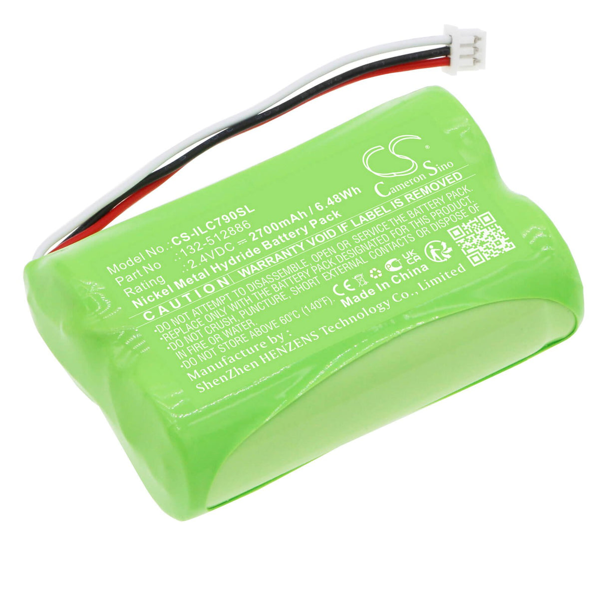 2.4V, Ni-MH, 2700mAh, batterie de serrure de porte compatible avec Ilco, Dorma, 132-512886, Kaba 79 Locks, Kaba 790 Locks, 6.48Wh serrure de porte Cameron Sino Technology Limited