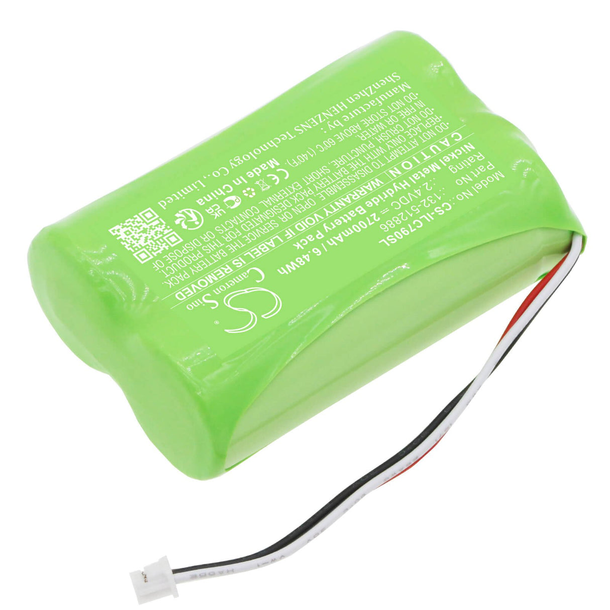 2.4V, Ni-MH, 2700mAh, batterie de serrure de porte compatible avec Ilco, Dorma, 132-512886, Kaba 79 Locks, Kaba 790 Locks, 6.48Wh serrure de porte Cameron Sino Technology Limited