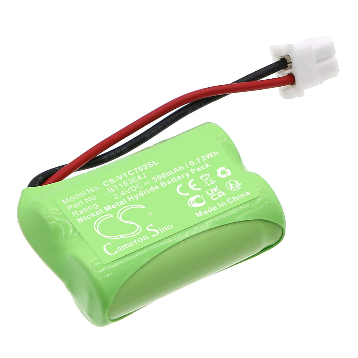 2,4V, Ni-MH, 300mAh, Batterie de téléphone sans fil compatible avec Snom, C620 Micro sans fil, 0,72Wh Téléphone sans fil Cameron Sino Technology Limited (Téléphone sans fil)