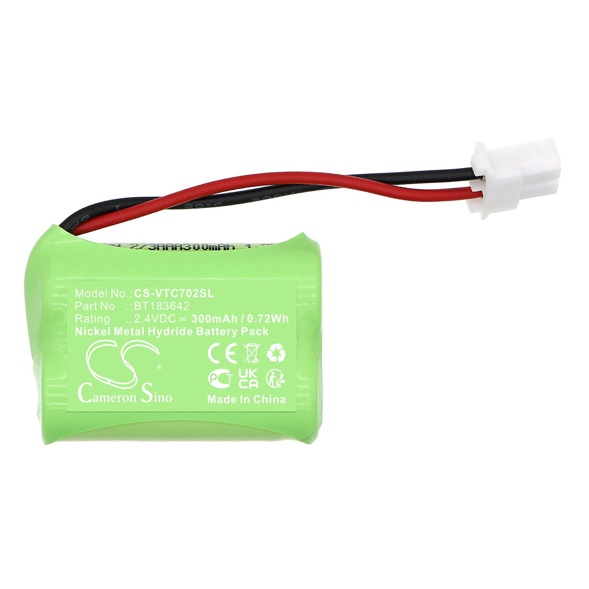 2,4V, Ni-MH, 300mAh, Batterie de téléphone sans fil compatible avec Snom, C620 Micro sans fil, 0,72Wh Téléphone sans fil Cameron Sino Technology Limited (Téléphone sans fil)