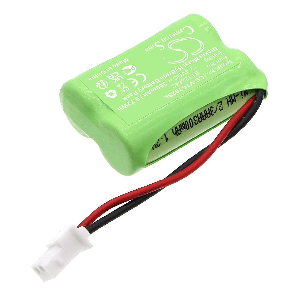 2,4V, Ni-MH, 300mAh, Batterie de téléphone sans fil compatible avec Snom, C620 Micro sans fil, 0,72Wh Téléphone sans fil Cameron Sino Technology Limited (Téléphone sans fil)