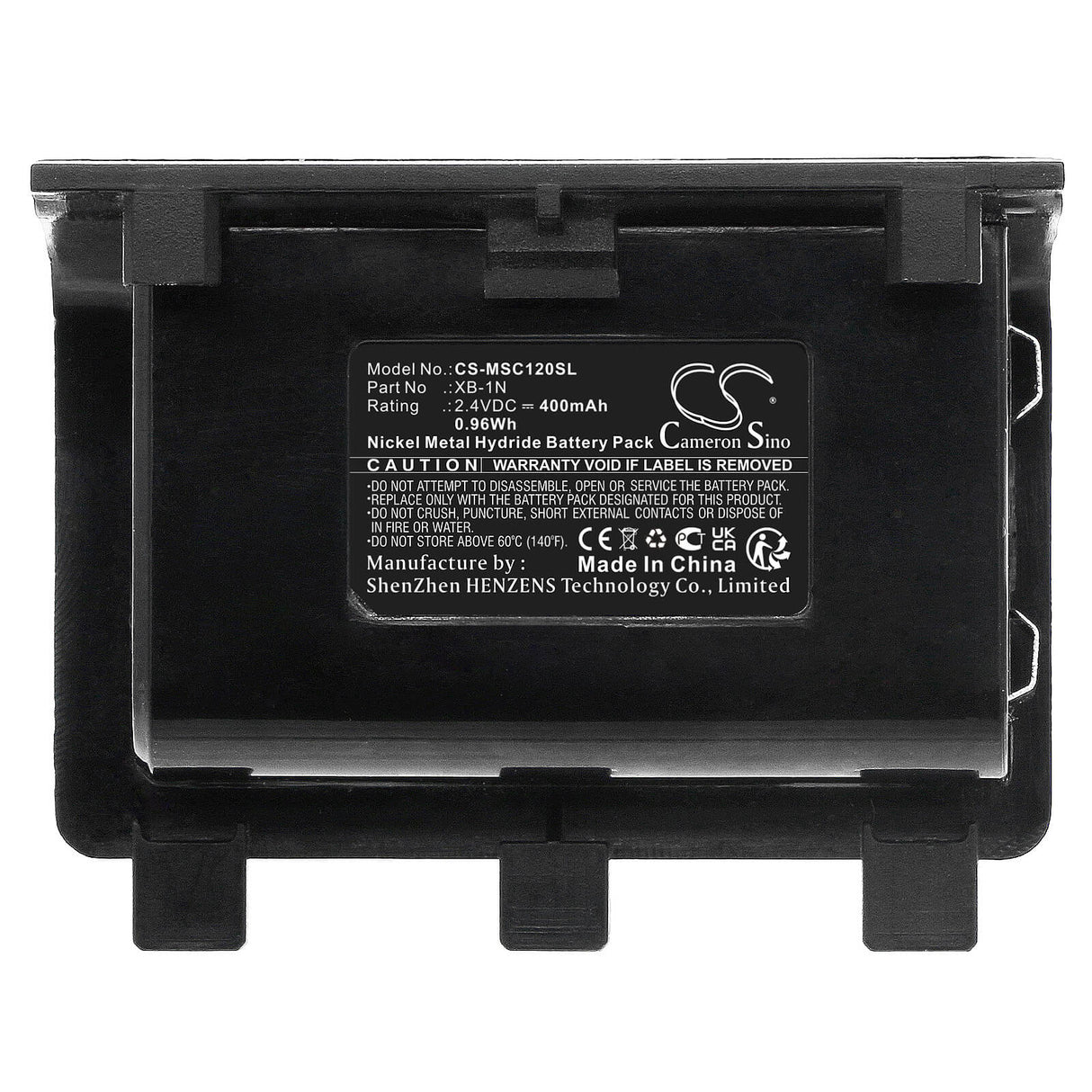 2.4V, Ni-MH, 400mAh, batterie de console de jeu compatible avec Microsoft, Xb-1n, Xbox One Controller, Xbox One Elite Controller, 0.96Wh Console de jeu Cameron Sino Technology Limited
