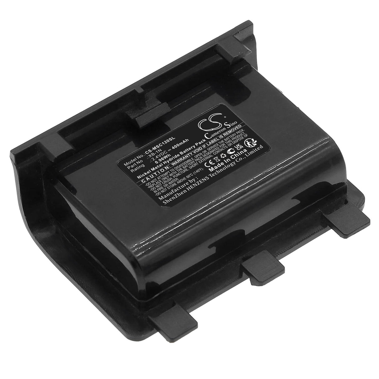 2.4V, Ni-MH, 400mAh, batterie de console de jeu compatible avec Microsoft, Xb-1n, Xbox One Controller, Xbox One Elite Controller, 0.96Wh Console de jeu Cameron Sino Technology Limited