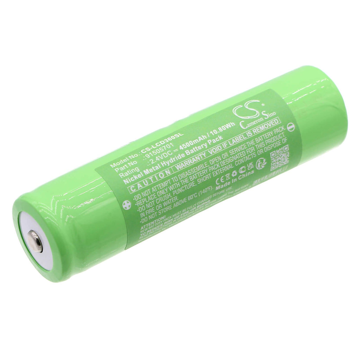 2.4V, Ni-MH, 4500mAh, Batterie d'équipement compatible avec Leica, 91505701, Disto L360, 10.8Wh Équipement, Enquête, Test Cameron Sino Technology Limited