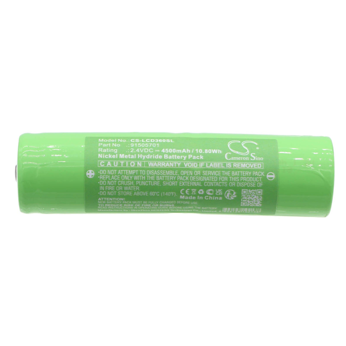 2.4V, Ni-MH, 4500mAh, Batterie d'équipement compatible avec Leica, 91505701, Disto L360, 10.8Wh Équipement, Enquête, Test Cameron Sino Technology Limited
