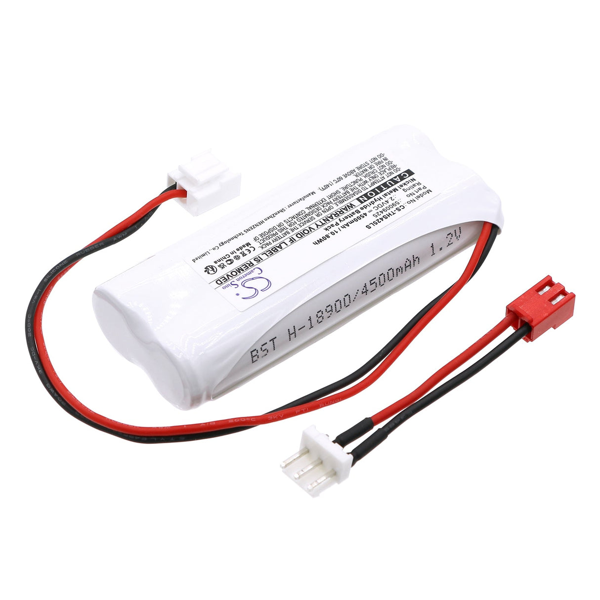 2,4V, Ni-MH, 4500mAh, batterie d'éclairage de secours compatible avec Thorn Voyager, 59009425, Star La 2 Sbs Con3 200, 10,80Wh Éclairage de secours Cameron Sino Technology Limited