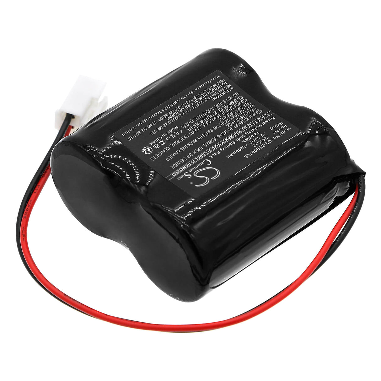 2,4V, Ni-MH, 5000mAh, batterie d'éclairage d'urgence compatible avec Zumtobel, 249cx2, 72883, 72883, 12,00Wh Éclairage d'urgence Cameron Sino Technology Limited