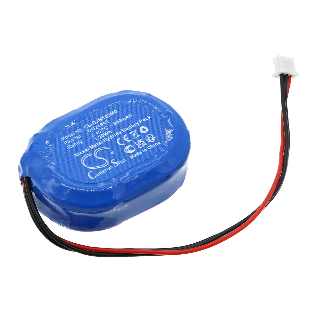2,4V, Ni-MH, 500mAh, Batterie médicale compatible avec Air Shields-vickers, Drager, Mu24842, Jm105 Jaundice Meter, 1,2Wh Technologie médicale Cameron Sino Limited (Médical)
