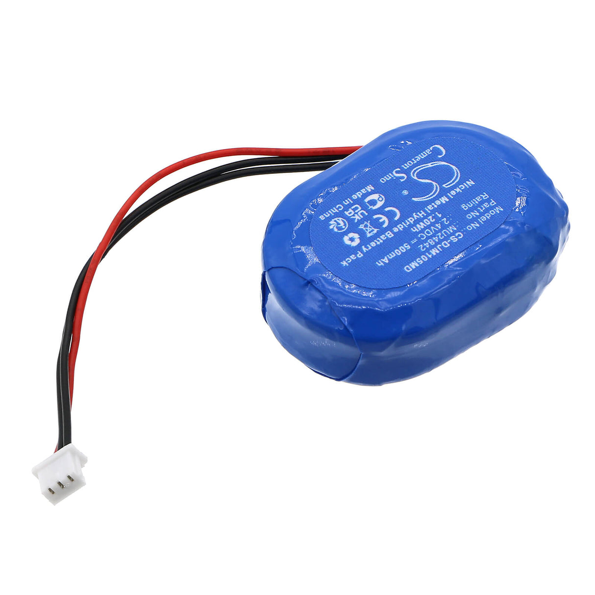 2,4V, Ni-MH, 500mAh, Batterie médicale compatible avec Air Shields-vickers, Drager, Mu24842, Jm105 Jaundice Meter, 1,2Wh Technologie médicale Cameron Sino Limited (Médical)