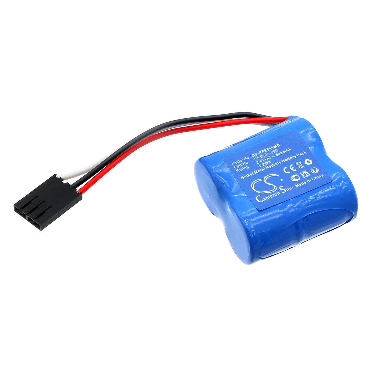 2,4V, Ni-MH, 500mAh, Batterie médicale adaptée à Rainin, Edp Plus, Edp1, 1,2Wh Medical Cameron Sino Technology Limited (Médical)