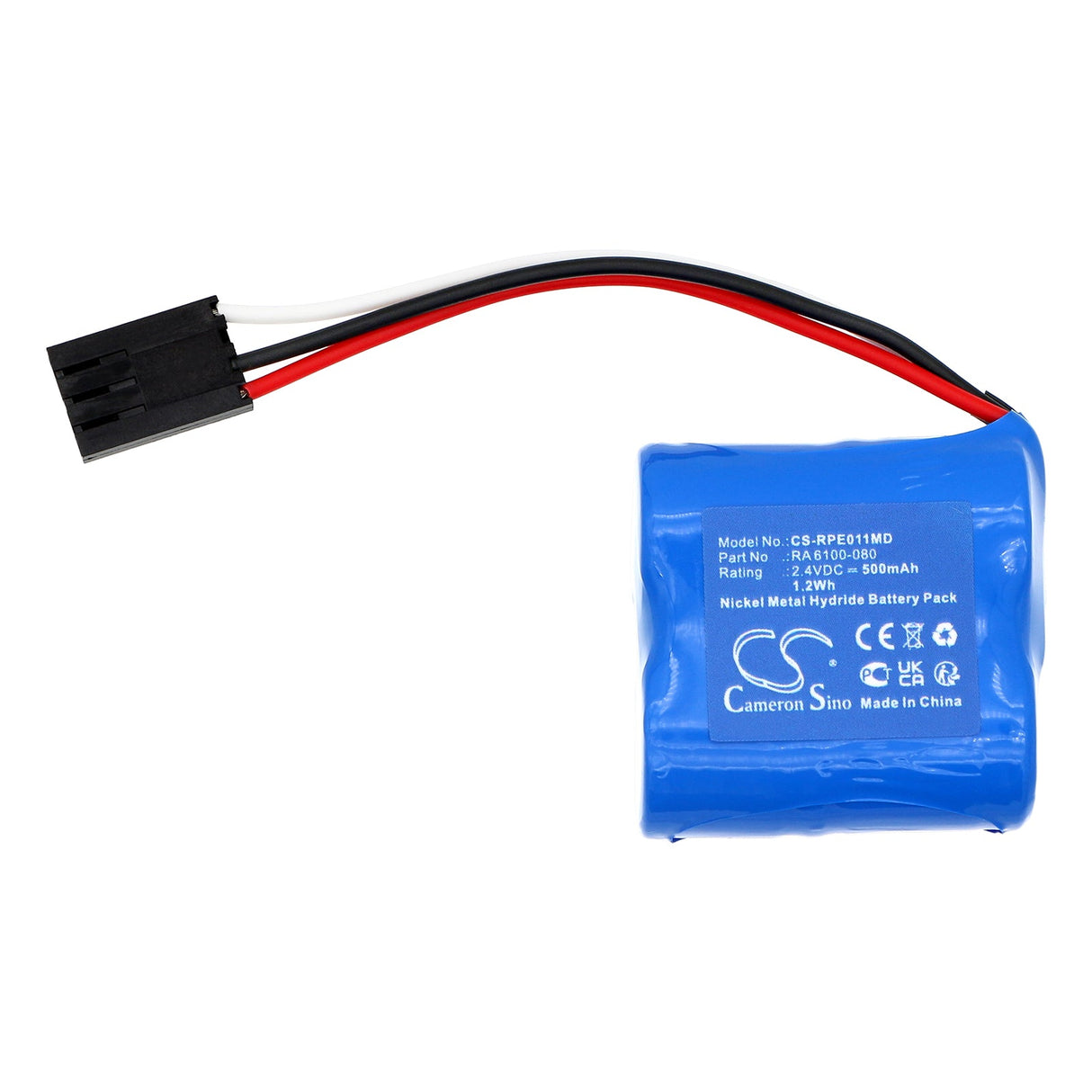 2,4V, Ni-MH, 500mAh, Batterie médicale adaptée à Rainin, Edp Plus, Edp1, 1,2Wh Medical Cameron Sino Technology Limited (Médical)