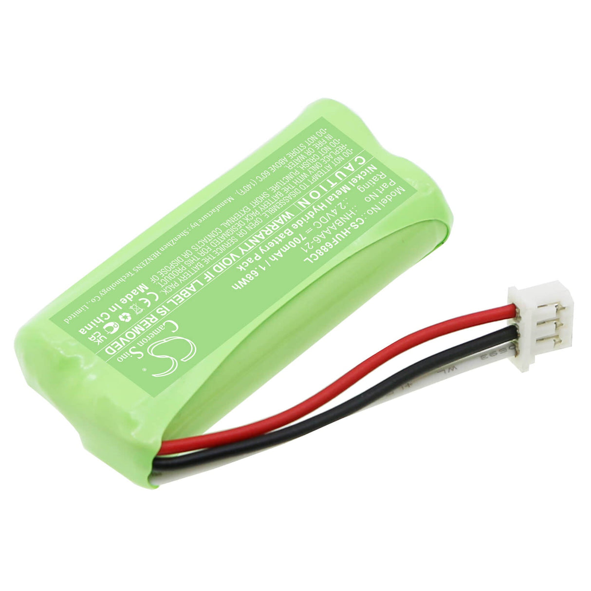 2,4V, Ni-MH, 700mAh, batterie de téléphone sans fil compatible avec Huawei, Hnbaaa6-21, F688, F688-20, 1,68Wh Téléphone sans fil Cameron Sino Technology Limited (Téléphone sans fil)