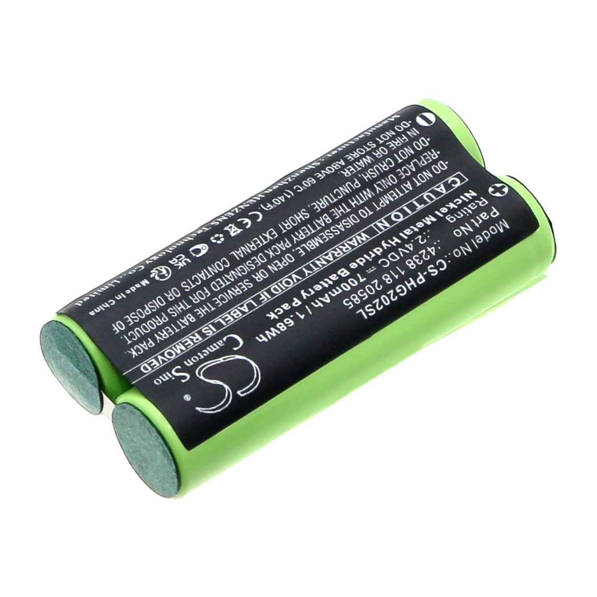 2.4v, Ni-mh, 700mah, Shaver battery Fits Philips Norelco Bg2028, Xa2029 Body Groomer, 1.68wh Shaver Cameron Sino Technology Limited